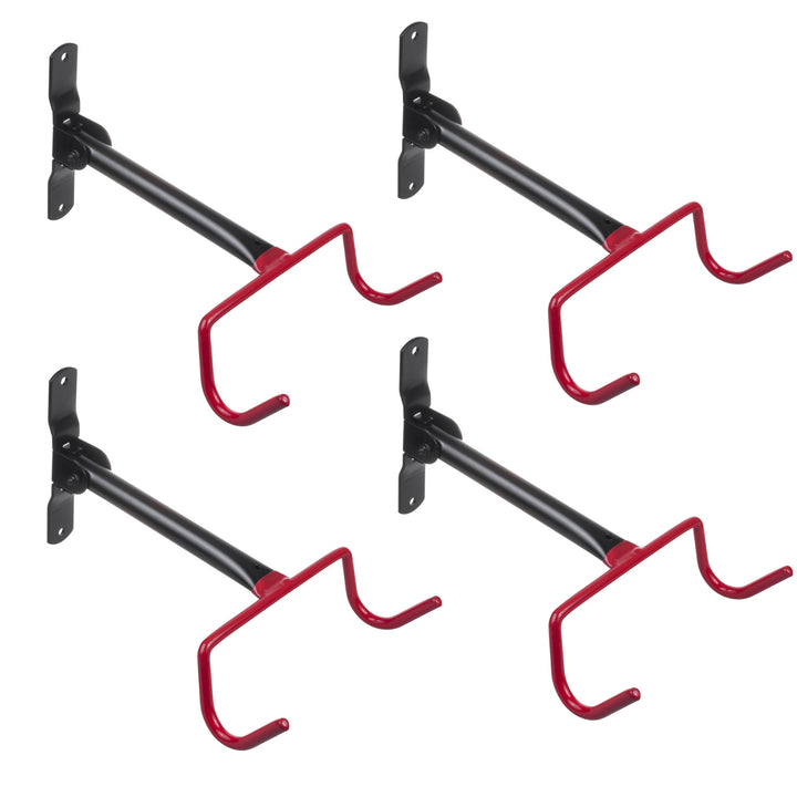 Soporte o colgador de pared para bicicletas Maclean, horizontal, acero, carga máxima de 30 kg, MC-430, 4 unidades