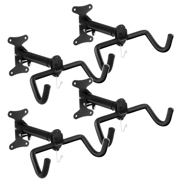 Soporte de pared para bicicletas Maclean, horizontal, acero, carga máxima de 30 kg, MC-484, 4 unidades