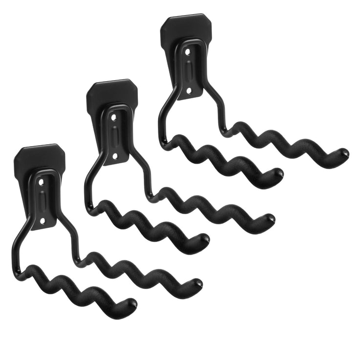 Soporte de pared Maclean, para herramientas, ruedas, escaleras, bicicletas, de acero, carga máxima de 30 kg, MC-486, 3 unidades