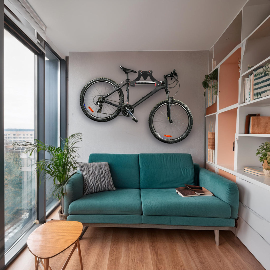 Soporte de pared para bicicletas Maclean, acero, carga máxima de 30 kg, MC-449, 2 unidades