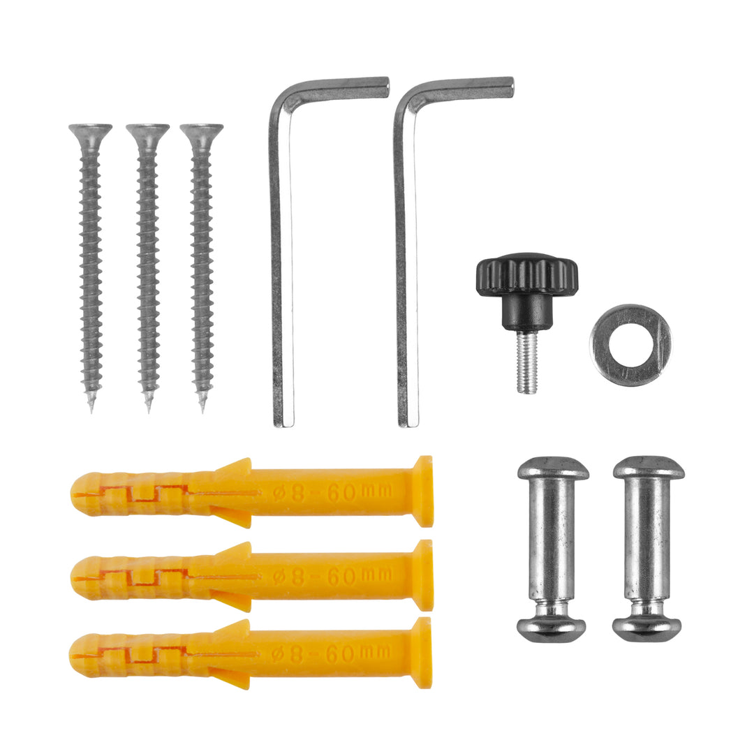 Soporte de pared para bicicletas Maclean, acero, carga máxima de 30 kg, MC-449, 3 unidades