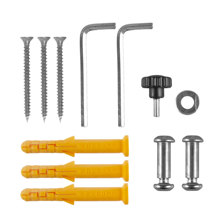 Soporte de pared para bicicletas Maclean, acero, carga máxima de 30 kg, MC-449, 3 unidades