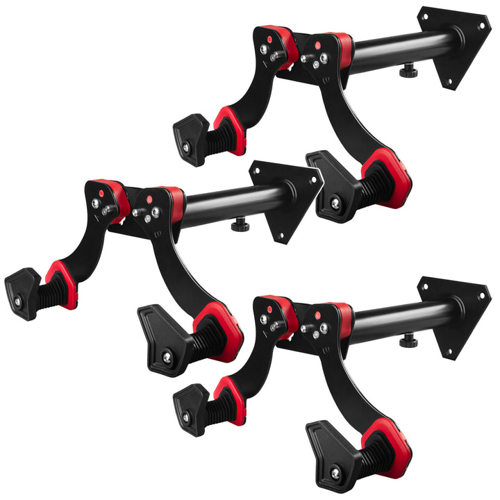 Soporte de pared para bicicletas Maclean, acero, carga máxima de 30 kg, MC-449, 3 unidades