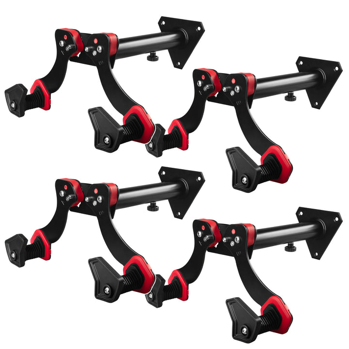 Soporte de pared para bicicletas Maclean, acero, carga máxima de 30 kg, MC-449, 4 unidades