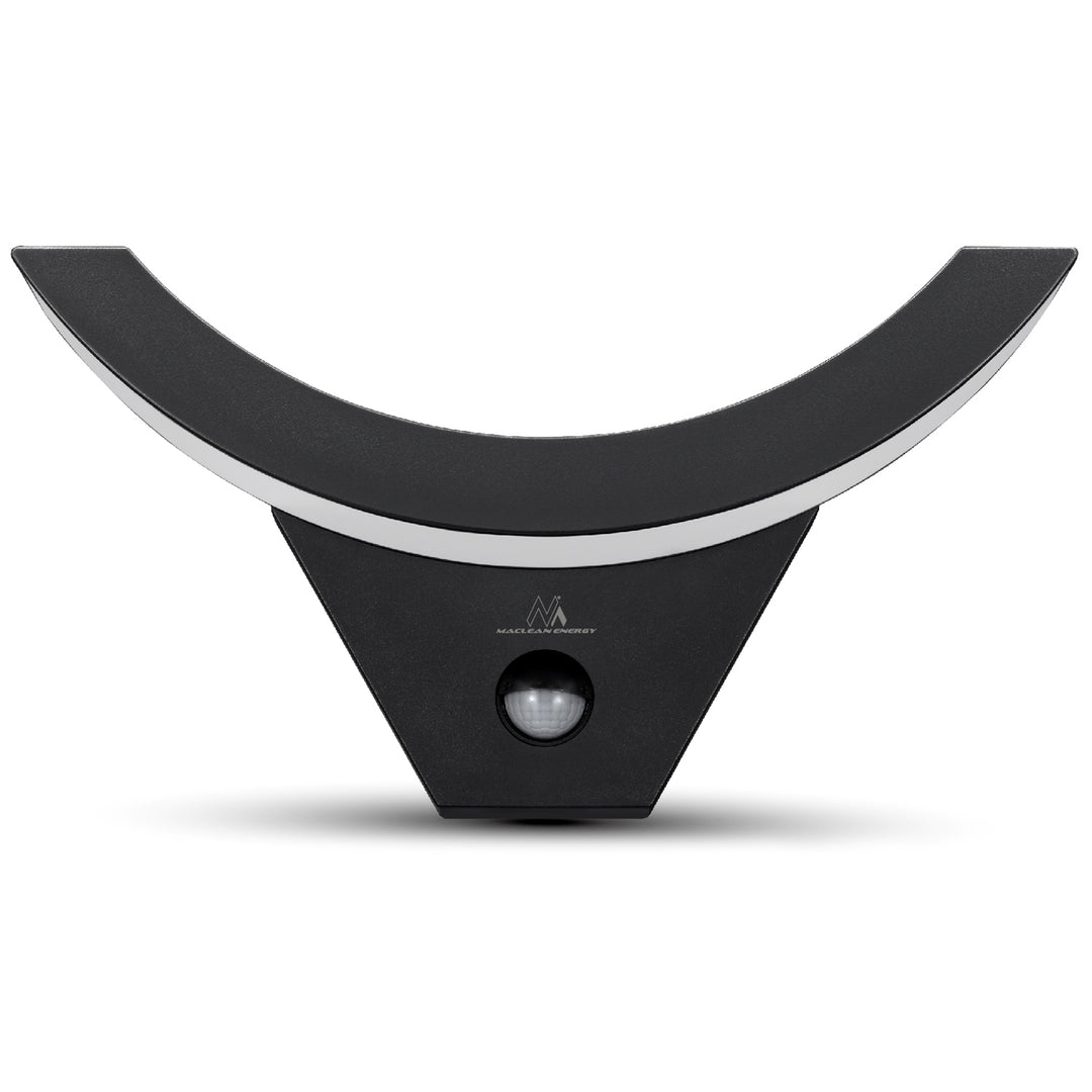 Lámpara LED con sensor de movimiento Maclean, sensor de movimiento por infrarrojos, color negro, 10 W, IP54, 800 lm, MCE290 B, 4 unidades