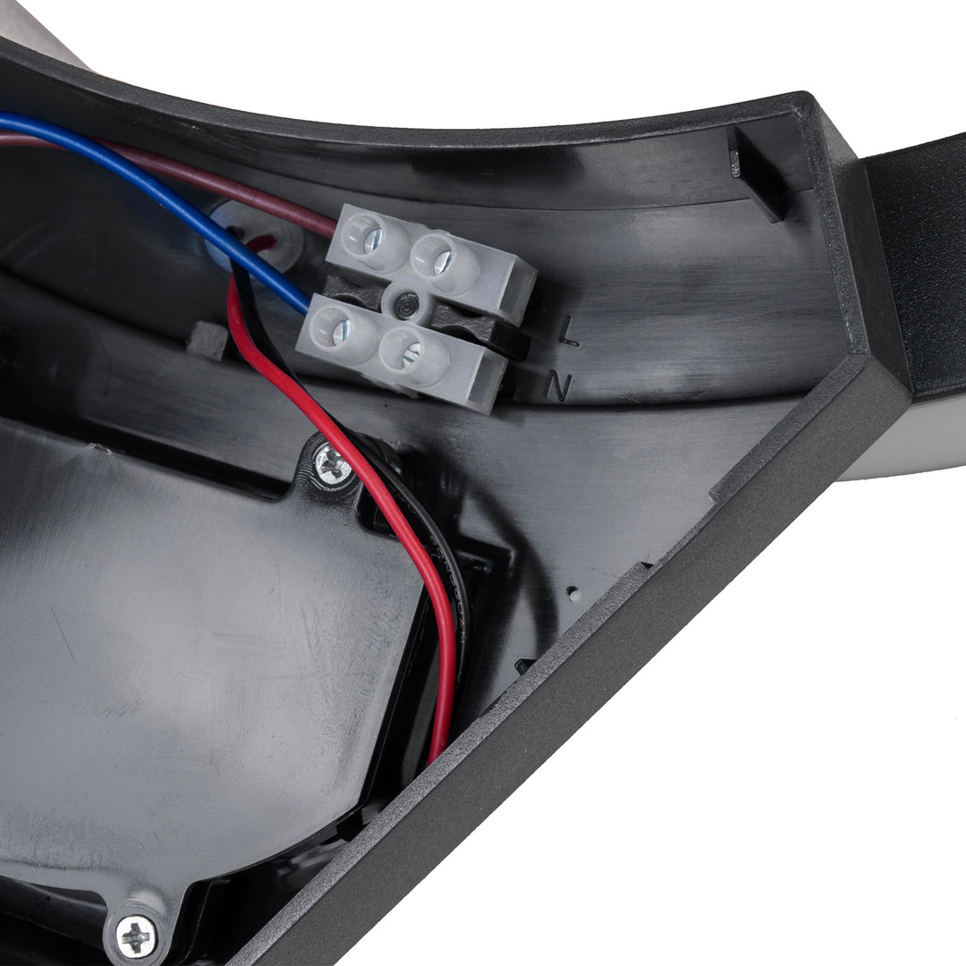 Lámpara LED con sensor de movimiento Maclean, sensor de movimiento por infrarrojos, color negro, 10 W, IP54, 800 lm, MCE290 B, 4 unidades
