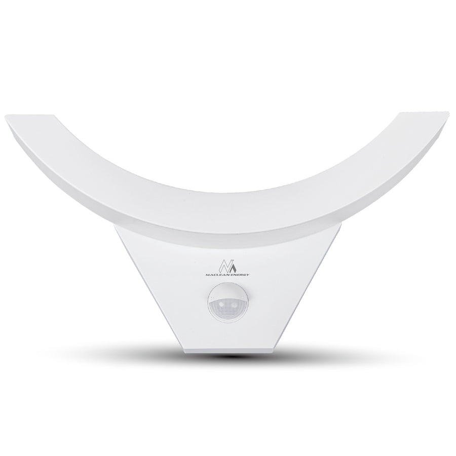 Lámpara LED con sensor de movimiento Maclean, sensor PIR, color blanco, 10 W, IP54, 800 lm, MCE290 W, 2 unidades