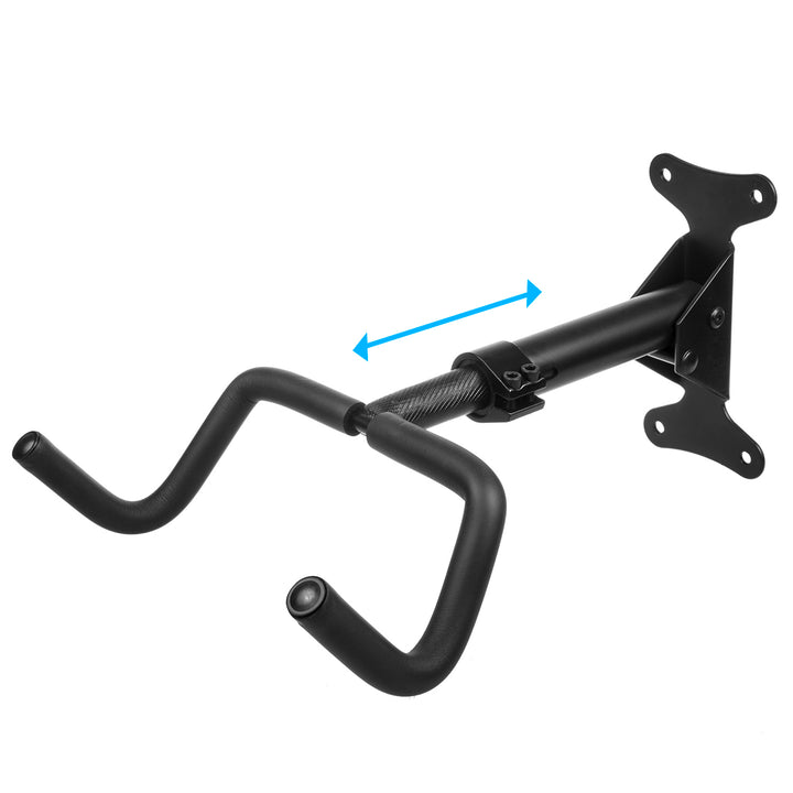 Soporte o colgador de pared para bicicletas Maclean, horizontal, acero, carga máxima de 30 kg, MC-431, 4 unidades