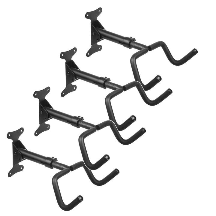 Soporte o colgador de pared para bicicletas Maclean, horizontal, acero, carga máxima de 30 kg, MC-431, 4 unidades