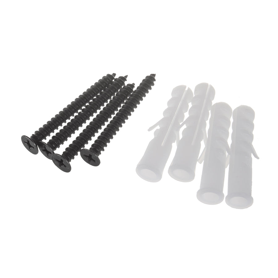 Juego de 4 soportes de pared Maclean, para herramientas, ruedas, escaleras, bicicletas, de acero, carga máxima de 70 kg, MC-436