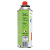 20 cartuchos de gas de 227 g GreenBlue. Certificado: Pi 0875, conforme a la norma EN 417, butano, rango de temperatura de funcionamiento: de -10 °C a +40 °C, GB227