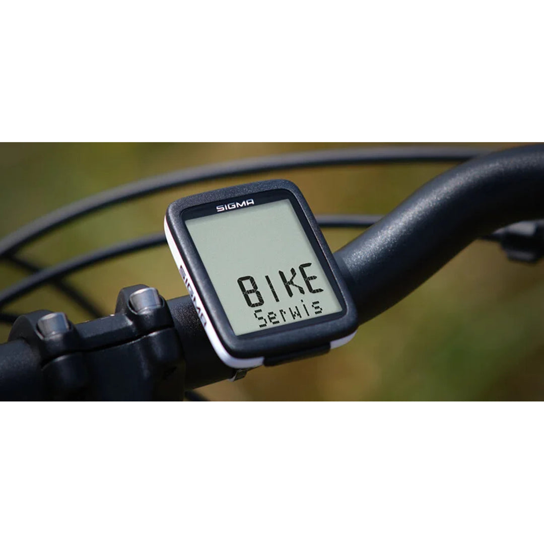 Cuentakilómetros para bicicleta Sigma BC 10.0 WR, resistente al agua y a la intemperie, pantalla grande y legible, 10 funciones