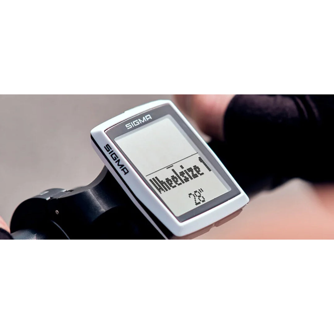 Cuentakilómetros para bicicleta Sigma BC 12.0 WL, resistente al agua y a la intemperie, pantalla grande y legible, 12 funciones