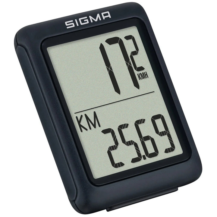 Cuentakilómetros para bicicleta Sigma BC 5.0 WR, resistente al agua y a la intemperie, pantalla grande y legible, 5 funciones básicas