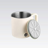 Hervidor eléctrico / olla de viaje Maestro, 2 en 1, capacidad de 0,8 l, potencia de 600 W, asa plegable, selector de voltaje 110 V/230 V, color beige, MR-009-BEIGE
