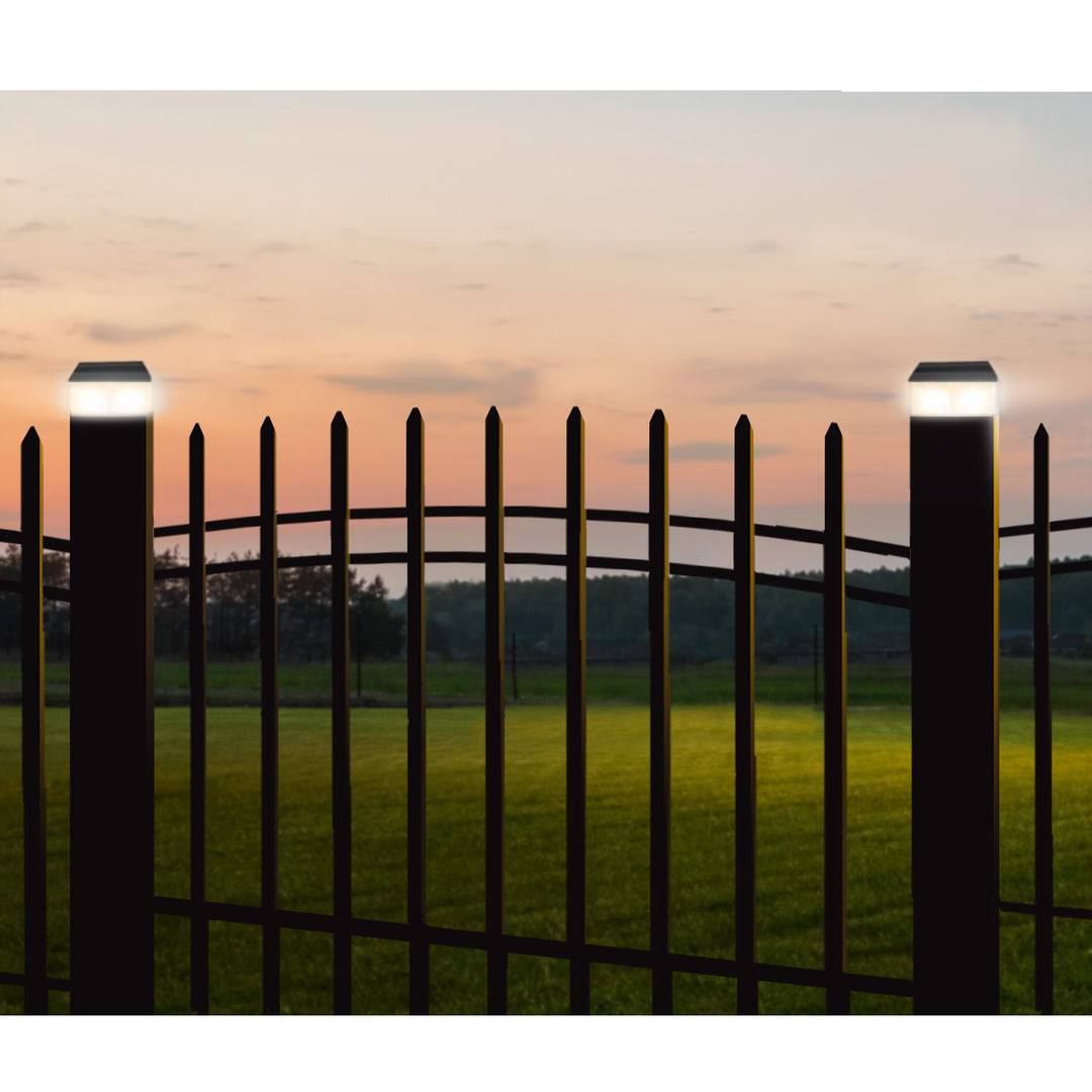 Lámpara LED solar para poste GreenBlue, 60 x 40 mm, cubierta en forma de sobre, GB125, 2 unidades