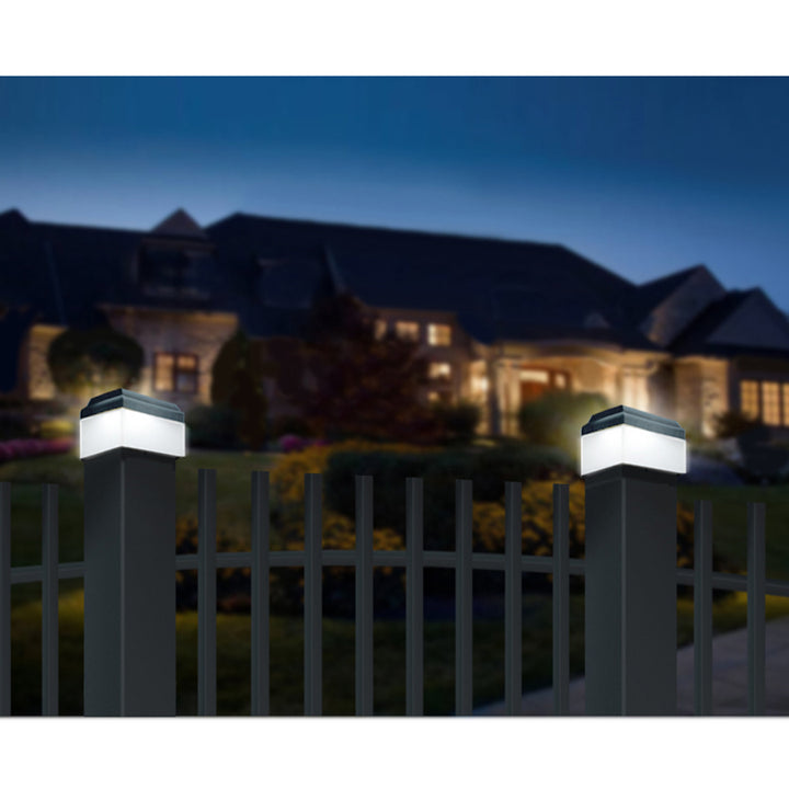 Lámpara LED solar para poste GreenBlue, 60 x 60 mm, cubierta en forma de sobre, GB126, 2 unidades