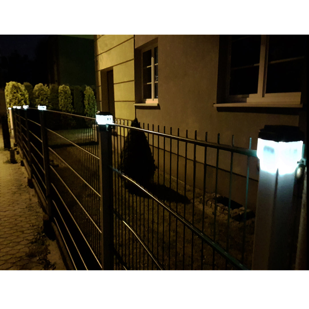 Lámpara LED solar para poste GreenBlue, 60 x 60 mm, cubierta en forma de sobre, GB126, 2 unidades