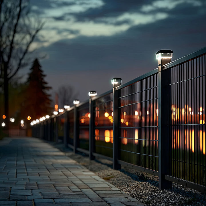 Lámpara LED solar para poste GreenBlue, 60 x 60 mm, cubierta en forma de sobre, GB126, 2 unidades