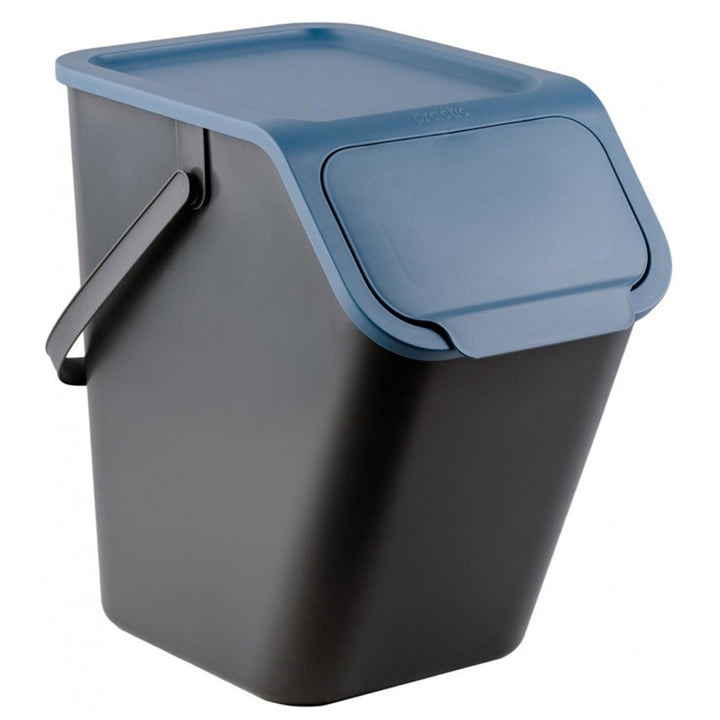 Juego de 3 cubos de basura para la clasificación de residuos de 25 l Practic Bini + 5 filtros de carbón