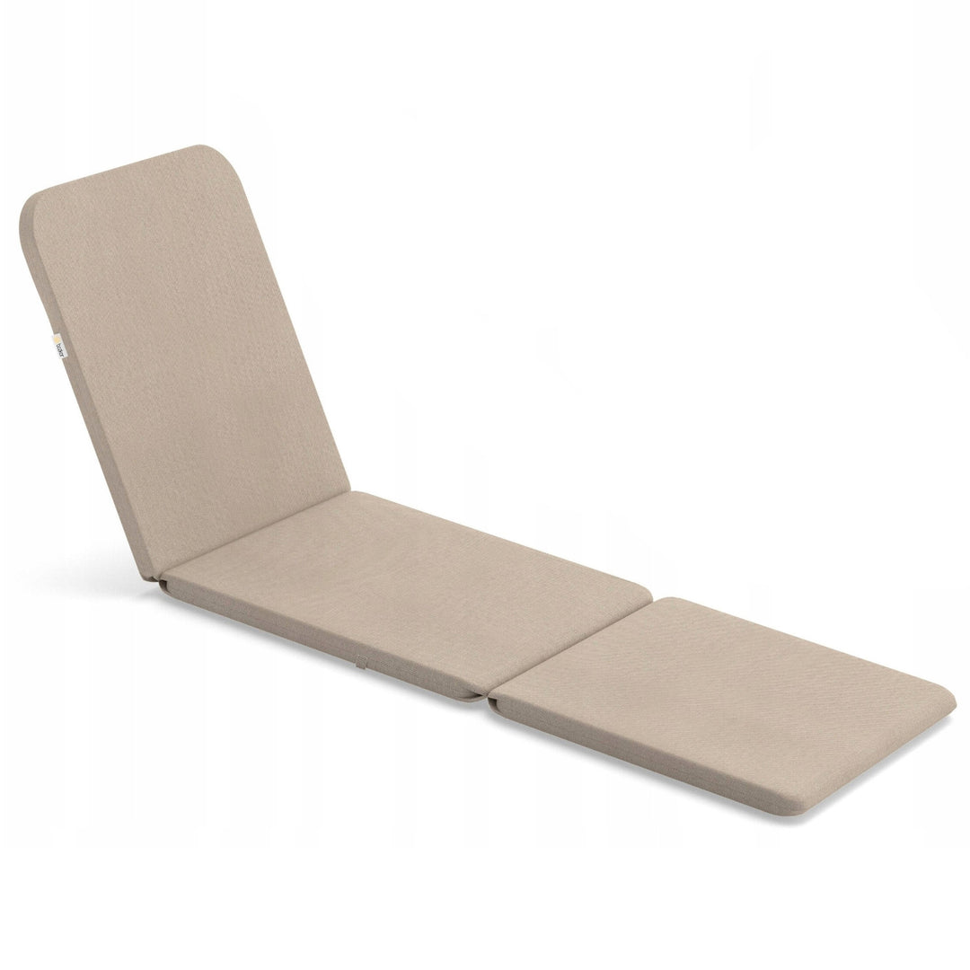 Cojín para tumbona Jaipur, color beige, tejido S-550 melange, tamaño 190 x 60 cm, dos sistemas de fijación, impermeable, lavable en su totalidad, melange S-21