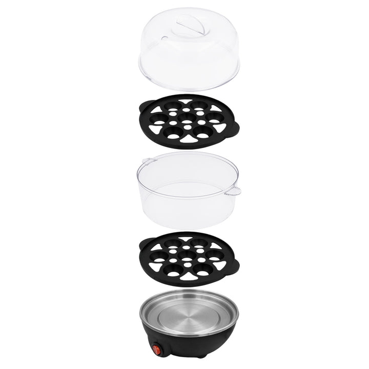 Huevera de 2 niveles para 14 huevos GreenBlue, potencia de 350 W, capacidad para 14 huevos, 220-240 V~, 50/60 Hz, GB358