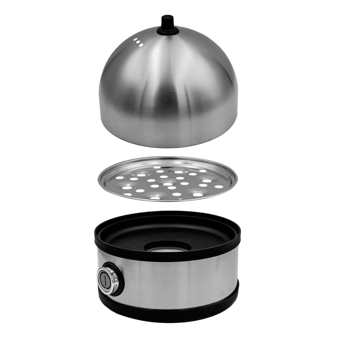 Hueveras de acero inoxidable GreenBlue, potencia de 200 W, capacidad para hasta 7 huevos, medidor, 220-240 V~, 50/60 Hz, GB357