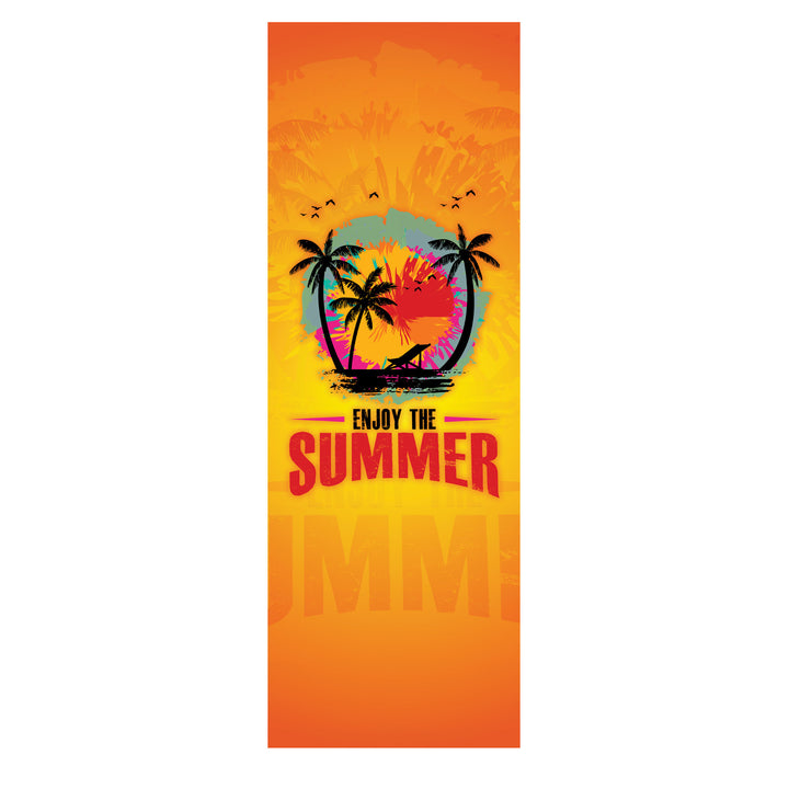 Tumbona clásica de haya GreenBlue GB183 con el estampado «Enjoy The Summer»
