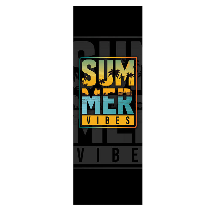 Tumbona clásica de haya GreenBlue GB183 con estampado «Summer Vibes»
