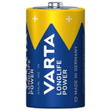 6 pilas R-20 R20 D de 1,5 V alcalinas Longlife Power de Varta