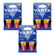 6 pilas R-14 R14 C alcalinas de 1,5 V Varta Longlife Max Power