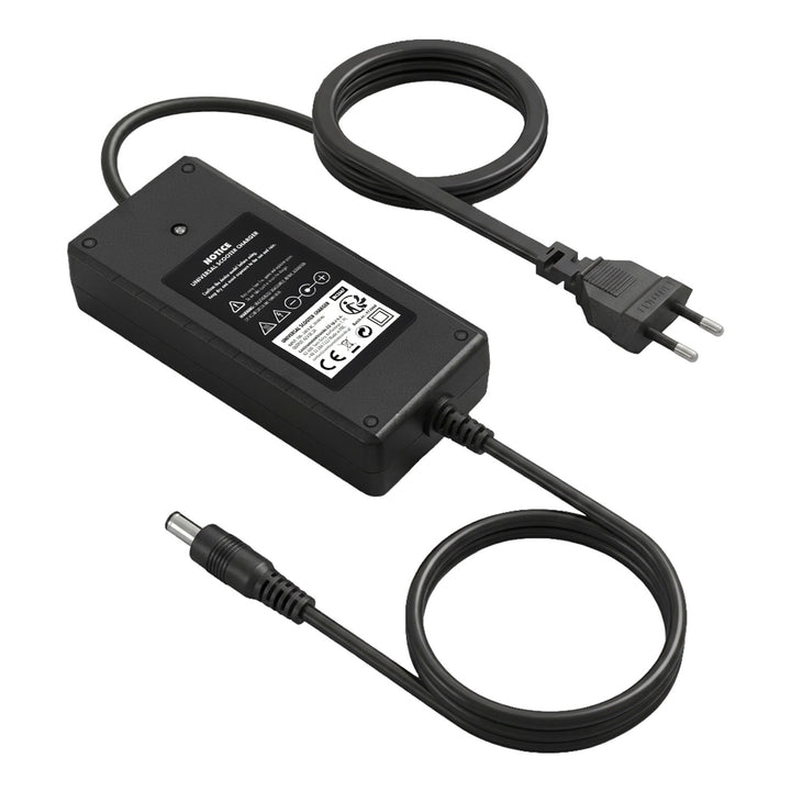 Cargador universal / Fuente de alimentación Maclean Energy, para patinetes, 42 V CC, 2 A, máx. 85 W, carga rápida, 6 enchufes, MCE667