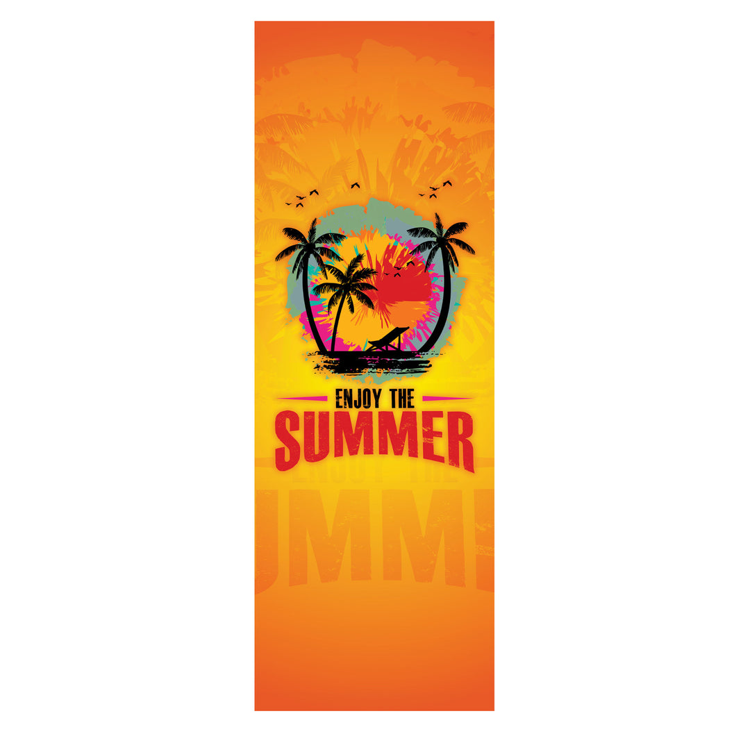 Tumbona clásica de haya GreenBlue GB183 con estampado «Enjoy The Summer», 2 unidades