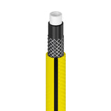 Manguera de jardín Cellfast 4YELLOW de 1/2" y 30 m + soporte para manguera Cellfast gris + kit con aspersor recto Cellfast Basic de 1/2"