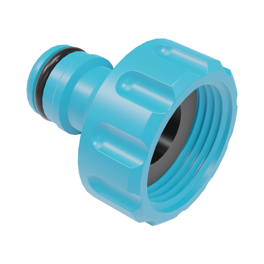 Manguera de jardín Cellfast Economic de 3/4" y 20 m + aspersor recto + racor con rosca interior de 3/4" + racor rápido de paso y de cierre de 3/4"