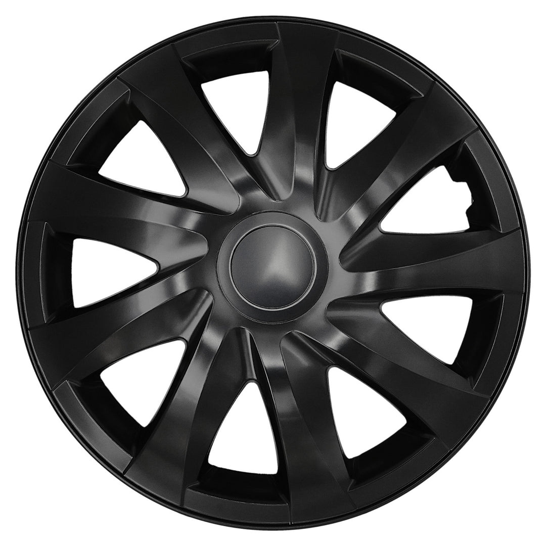 Tapacubos universales de 13'' NRM DRACO negro mate, 4 unidades