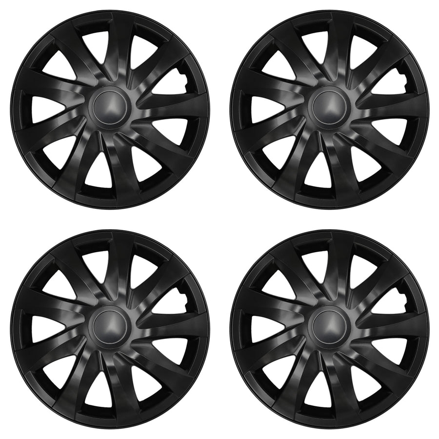 Tapacubos universales de 14'' NRM DRACO negro mate, 4 unidades