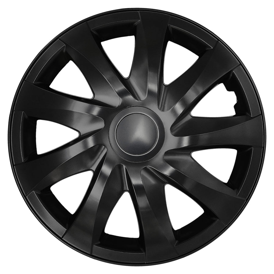 Tapacubos universales de 14'' NRM DRACO negro mate, 4 unidades