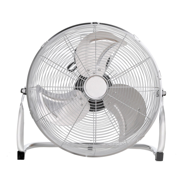 Ventilador de suelo HanksAir, potencia de 80 W, 3 niveles de funcionamiento, fabricado en acero cromado, diámetro de 40 cm, longitud del cable de 1,5 m, W021