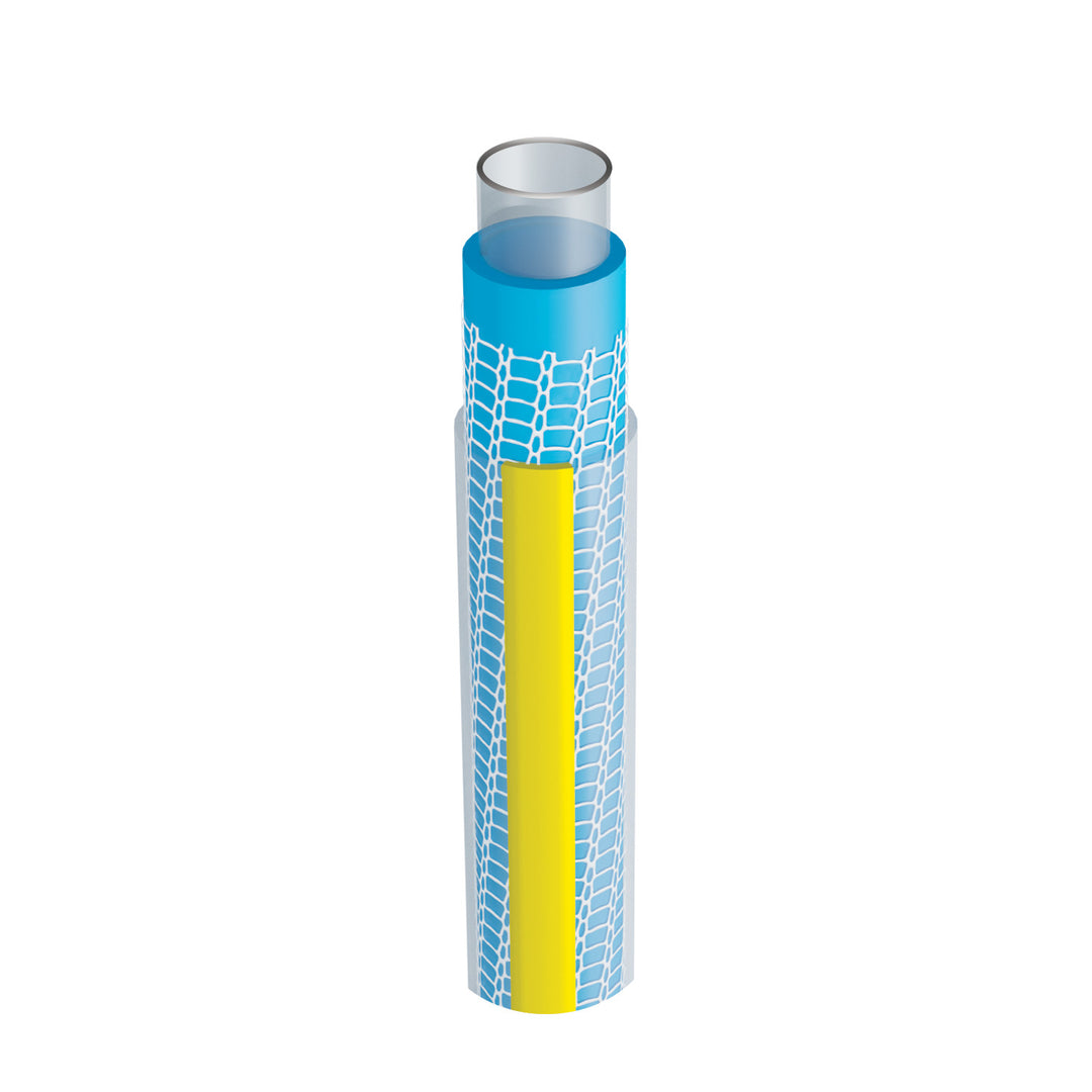 Manguera de jardín Vartco Professional de 1", 20 m, de 4 capas, sistema TFS