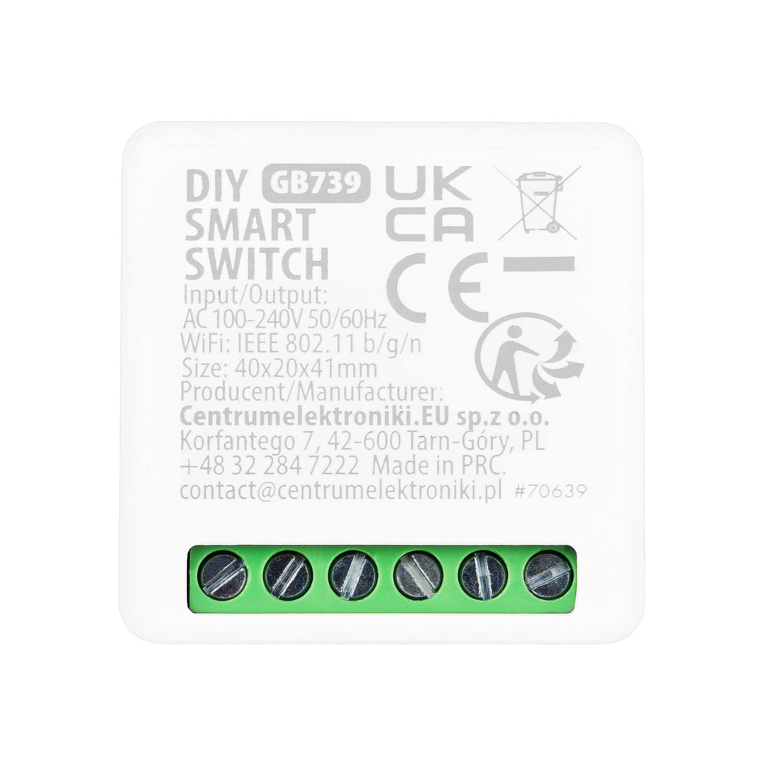 Relé WiFi empotrable GreenBlue, compatible con Android/iOS/Alexa/Google Home, 100-240 V CA, 50/60 Hz, máx. 16 A, para LED de 150 W, GB739, 4 unidades