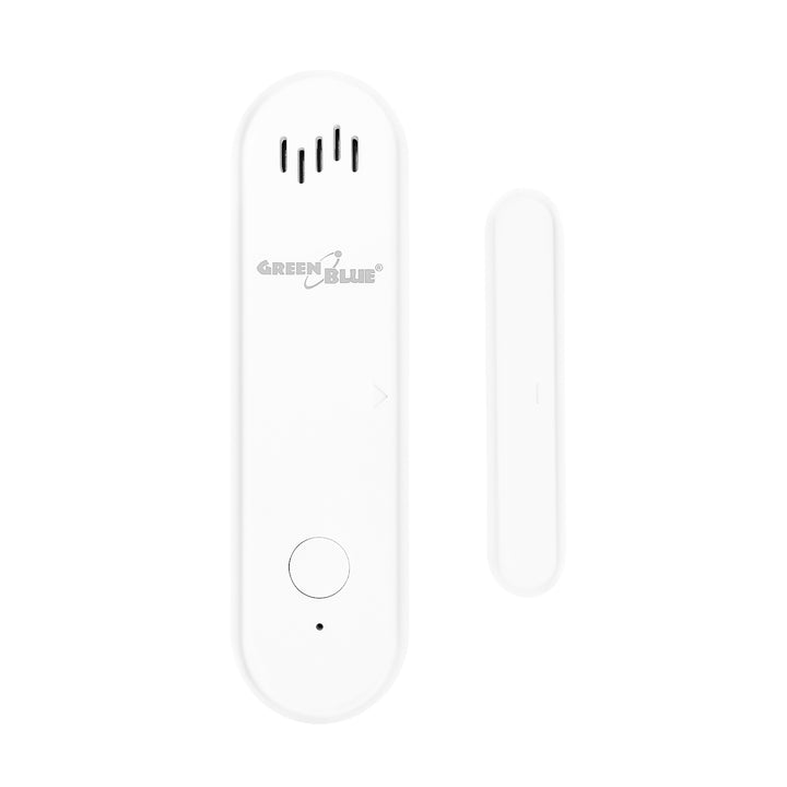Contactor inalámbrico / sensor de apertura WiFi GreenBlue, Android/iOS, para puertas / ventanas, 3,0 V CC, LR03x2, con alarma, GB478, 2 juegos