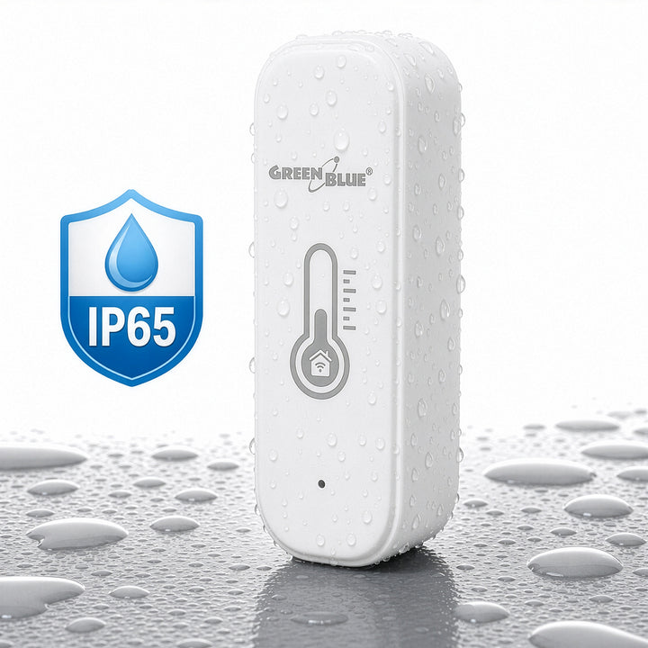 Sensor de temperatura y humedad WiFi GreenBlue, Android/iOS/Alexa/Google Home, 3,0 V CC, LR03x2, GB737, 2 unidades