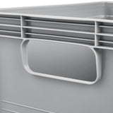 Caja de transporte Robert Keeeper, capacidad de 20 l, gris, apta para el contacto con alimentos, ligera y resistente, capacidad de carga de hasta 30 kg, 2 unidades