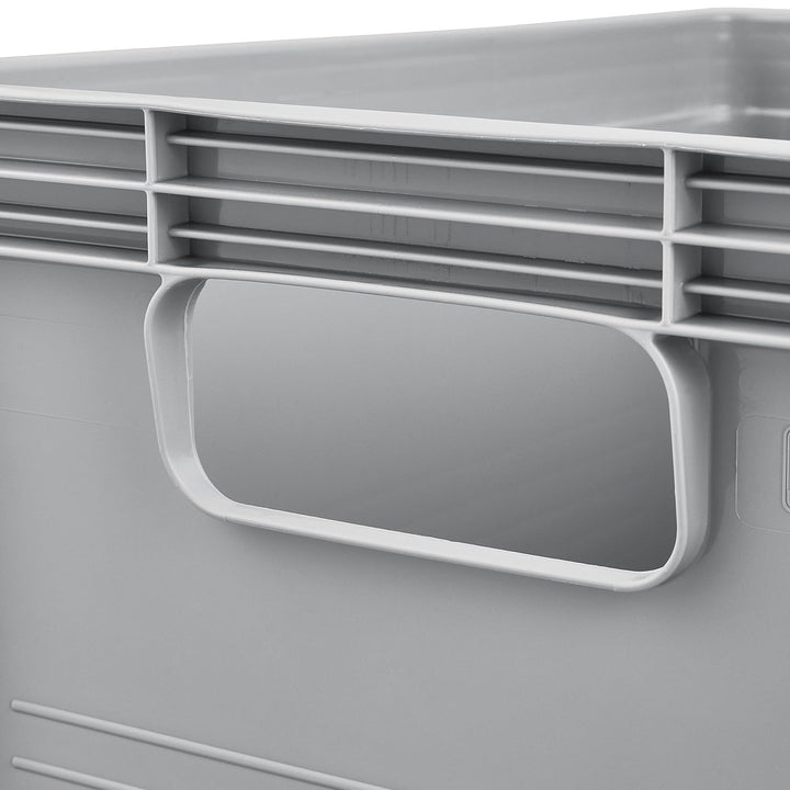 Caja de transporte Robert Keeeper, capacidad de 20 l, gris, apta para el contacto con alimentos, ligera y resistente, capacidad de carga de hasta 30 kg, 2 unidades