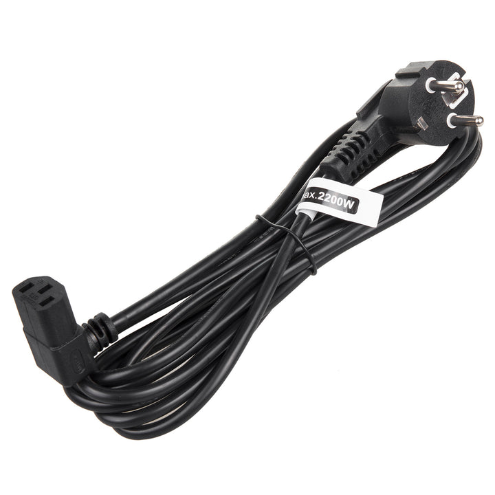 Cable de alimentación Maclean, acodado, 3 clavijas, enchufe UE, 3 m, MCTV-854, 3 unidades