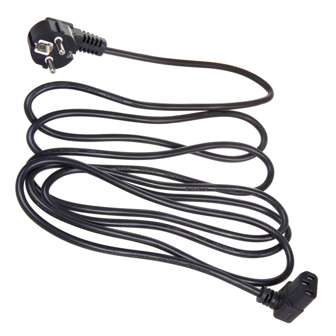 Cable de alimentación Maclean, acodado, 3 clavijas, enchufe UE, 3 m, MCTV-854, 3 unidades