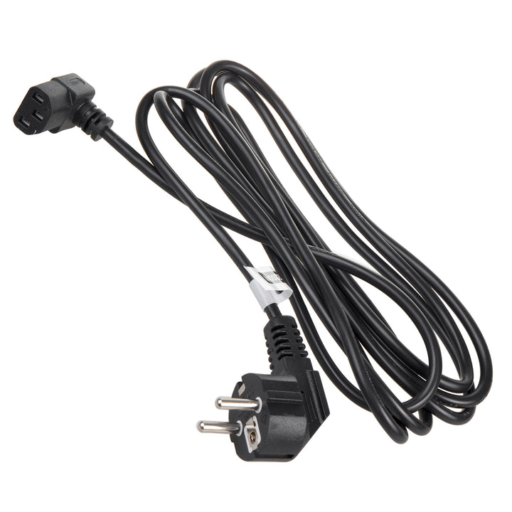 Cable de alimentación Maclean, acodado, 3 clavijas, enchufe UE, 3 m, MCTV-854, 3 unidades