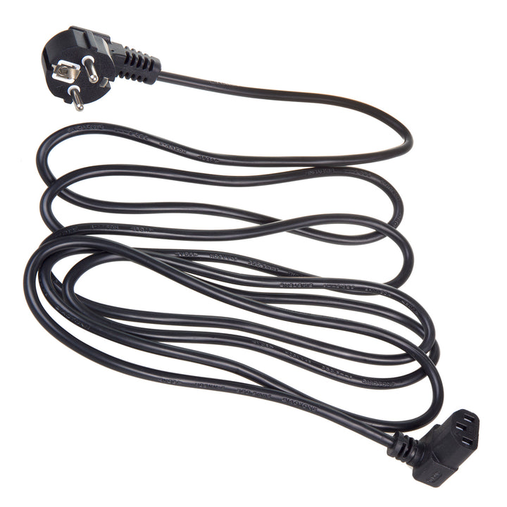 Cable de alimentación Maclean, acodado, 3 clavijas, enchufe UE, 1,5 m, MCTV-851, 3 unidades