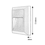 Lámpara Rabalux, de pared, para exterior, LED 4 W, antracita, Trento, 4 unidades